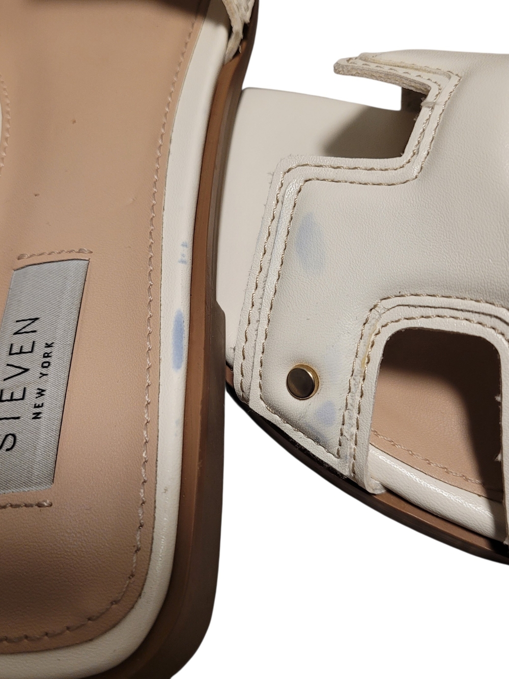 Harlien-P Steven Women's Cream Slides - Picture 7 of 8
